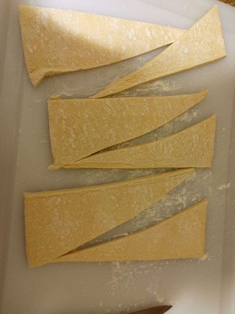 Almond Paste Filled Crescents with Puff Pastry